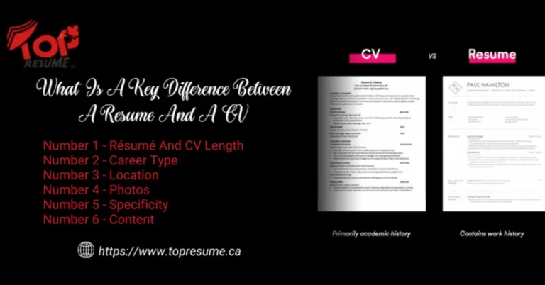 Key Difference Between A Resume And A CV