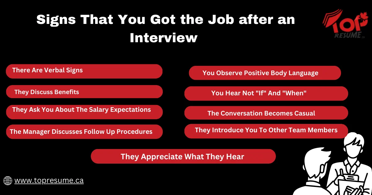 signs you will get the job after interview