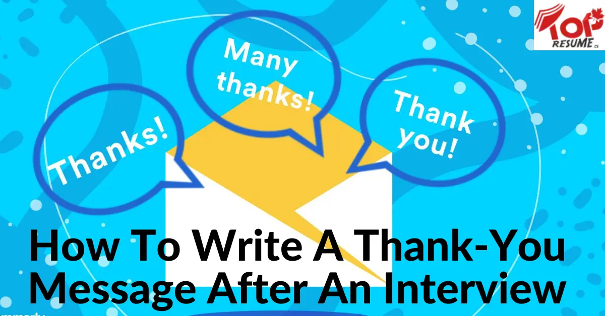 how to write thank you email after an interview