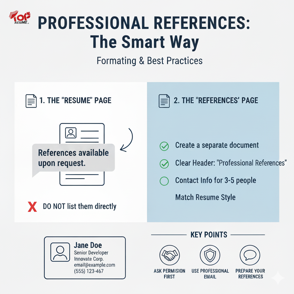 what should a reference list look like