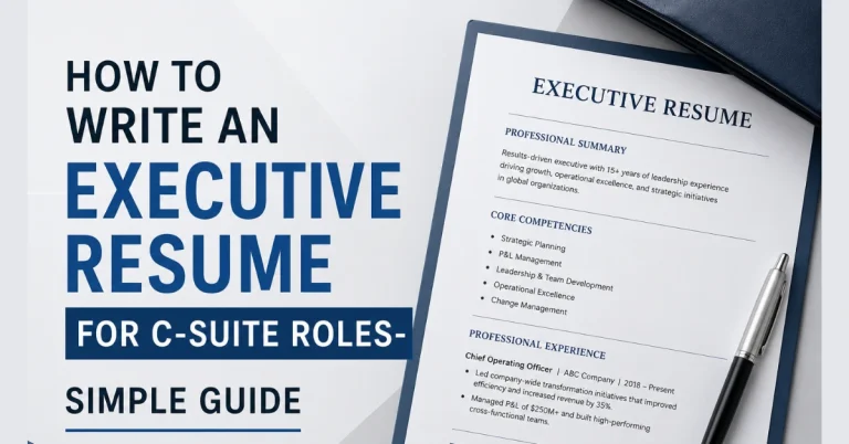 executive resume C suite