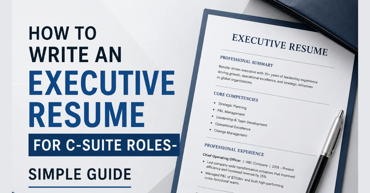 executive resume C suite