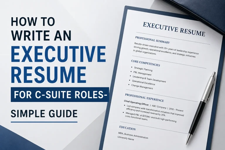 executive resume C suite