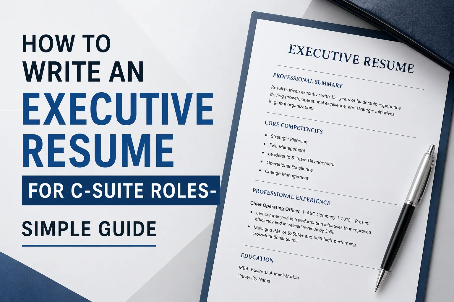 executive resume C suite